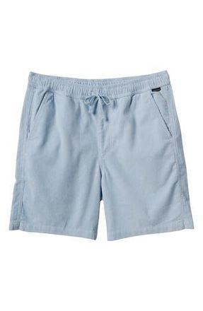 Quiksilver Taxer Corduroy Drawstring Shorts in Skyway at Nordstrom Rack, Size X-Large