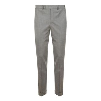 Pantaloni Torino Suit Trousers, male, Gray, Size: 2XL Hazelnut Tailored Trousers for Elegant Look