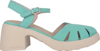 Wonders Lichtblauwe damessandaal met metalen gesp - Dames - Sandalen met hakken - Blauw - 41 EU - Schoenen