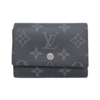 Louis Vuitton Monogram Eclipse Black Coated Canvas Wallet (Tri-Fold) (Pre-Owned)
