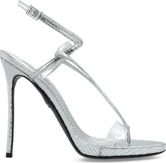Dsquared2 140 mm leren sandalen met hak - Zilver