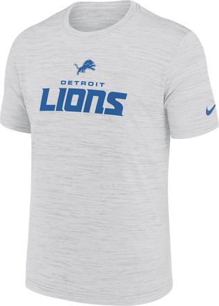 Nike Detroit Lions Velocity Nike Mens Dri-FIT NFL T-Shirt in White | NKPQ10A9J-X3B