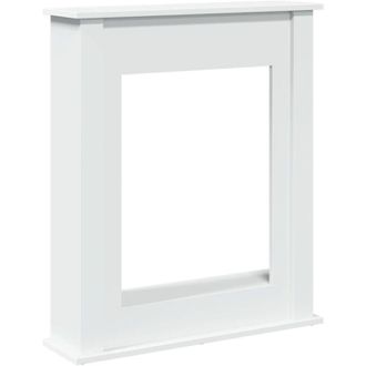 vidaXL Borde de chimenea madera de ingenier&iacute;a blanco 75x20x87,5 cm Vidaxl