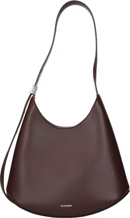 Jil Sander Red Leather Shoulder Womens Bag
