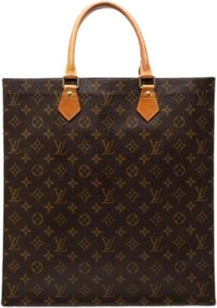 Louis Vuitton Pre-owned Sac Plat Tote Bag - Dames - Vintage Shopper - Bruin - ONE Size - Leer - Vintage