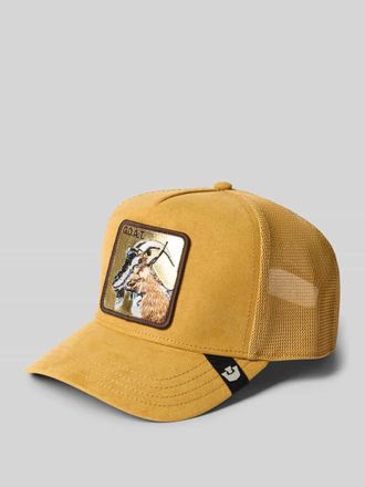 Goorin Brothers Trucker Cap mit Motiv-Patch Modell Golden Goat in Cognac, Gr&ouml;&szlig;e 1