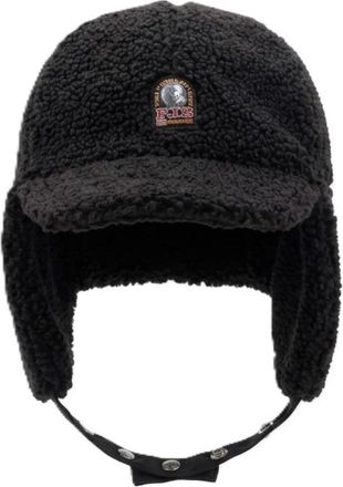 Parajumpers Vevey Curly Fleece Jockey Hat - Dames - Accessoires - Zwart - Maat: S/M Fleece