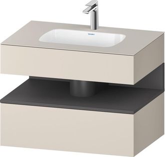 Duravit Qatego Lavabo Encastrado Con Base De Lavabo Consola, - Duravit