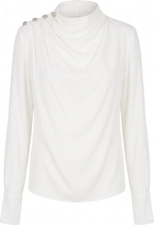 Patrizia Pepe Draped Viscose Top