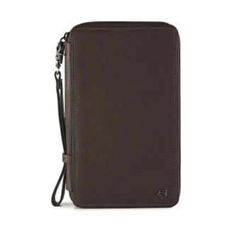 Piquadro Wallets & Cardholders, male, Brown, Size: ONE SIZE Zip-around Travel Document Holder