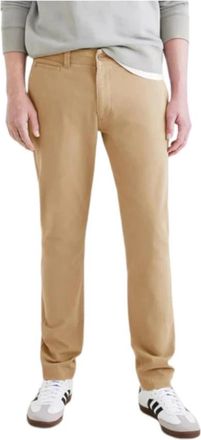 Dockers Khaki Skinny Fit Broek met Smart 360 Flex - Heren - Chinos - Beige - W31 L32 - Katoen - Broeken