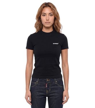 Off-white Black Crew Neck T-Shirt