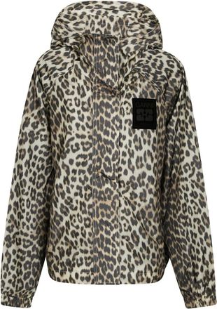 Ganni Dames, Jassen, Veelkleurig, Maat: L/Xl Nylon