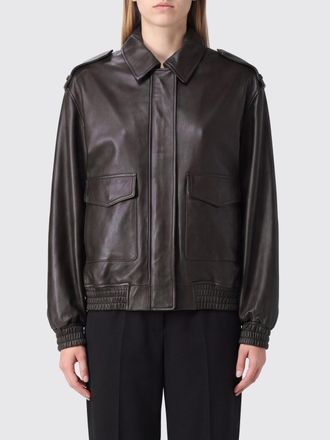 Arma Giacca bomber in pelle dagnello con mostrine e tasche a toppa