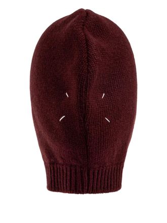 Maison Margiela button balaclava hat - Rosso