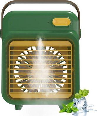 No Brand Aire Acondicionado Port&aacute;til, Enfriador De Aire, Mini Aire Acondicionado Usb, Ventilador De Refrigeraci&oacute;n Con Nebulizador Para El Hogar Y La Oficina, V