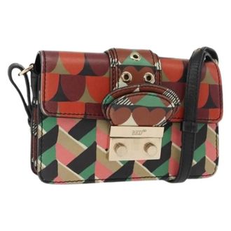 Valentino Pre-owned Vintage Crossbody Bag - Dames - Pre-owned - Veelkleurig - Maat: ONE Size Leer