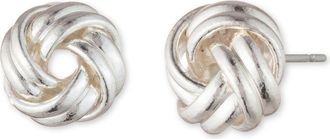 Lauren Ralph Lauren Knot Stud Earrings in Silver at Nordstrom