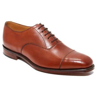 Loake Aldwych Leather Mens Lace Up Shoes - Mahogany - Size:UK 10.5