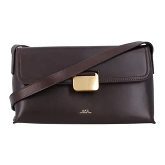 A.P.C. A.p.c., Dames, Tassen, Bruin, Maat: ONE Size Leer