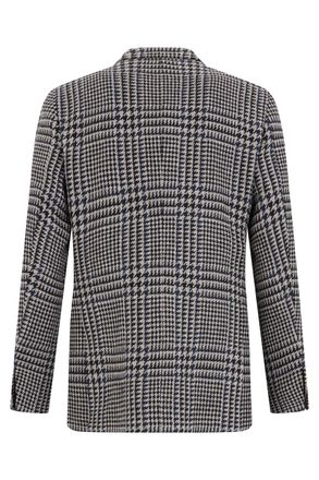 Slowear Virgin Wool Houndstooth Blazer - Navy