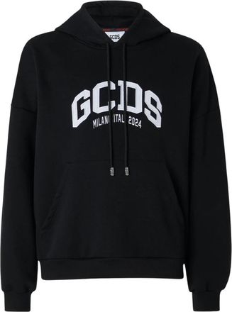 GCDS Logo Lounge 2024 Hoodie - Dames - Hoodies - Zwart - XL - Katoen - Hoodies & sweatvesten