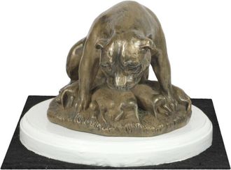 OEM Staffordshire Bull Terrier, Staffik, Staffi Ii - Estatuilla De Perro, Figura Sobre Base Blanca, Trofeo Para Exposici&oacute;n De Perros De Art-dog