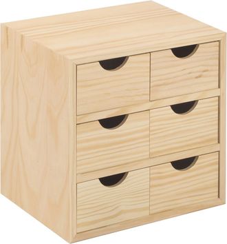 Astigarraga Cajonera En Pino Crudo Cm 28 X 20 X 28 H