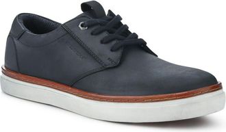 Jones Bootmaker Mens Cushioned Leather Lace-Up Trainers - Black - Size UK 11