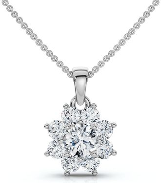 Pompeii3 1/2Ct Lexi Diamond Pendant 14k Gold 18 Necklace Lab Grown EF/VS