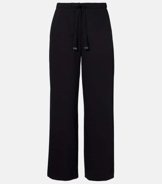 Max Mara Pantaloni Argenta in cr&ecirc;pe di lana vergine