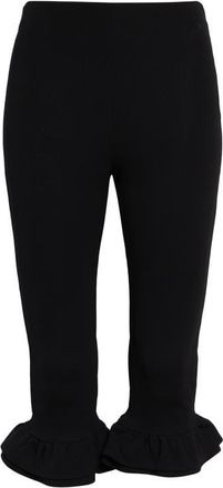 Jacquemus The Playa Ruffle Cuff Capri Pants in Black at Nordstrom, Size X-Small