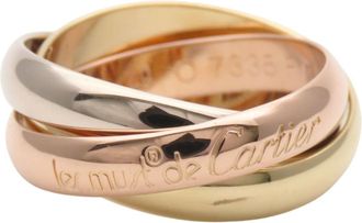 Cartier Gold Silver Pink Gold Yellow Gold (18K) Pink Gold (18K) White Gold (18K) Band Ring (Pre-Owned)