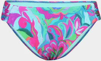 Sunshine 79 Swirltopia Shirred-Side Hipster Bikini Bottoms