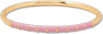 Brook & York Newport Enamel Bangle in Gold/Pink at Nordstrom Rack