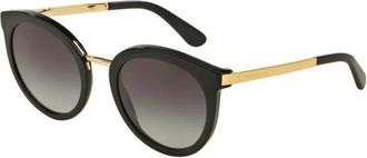 Dolce & Gabbana Authentieke stijlvolle zonnebril van premium kwaliteit - Dames - Zonnebrillen - Zwart - 52 MM - Accessoires
