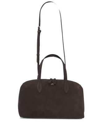 Toteme medium Day suede tote bag - Brown