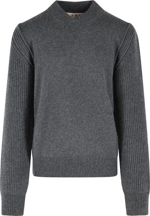 Marni Grey Virgin Wool And Cashmere Sweater
