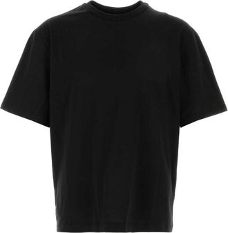 The Row Black Solid Crew Neck T-Shirt