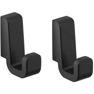 Gedy Gedy - A8271400000 Set 2 Perchas Negro Mate - Ref: A8271400000