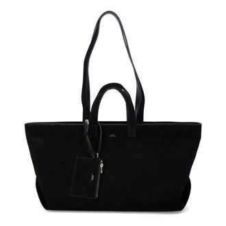 A.P.C. Tote Bags, female, Black, Size: ONE SIZE Le Drummer Bag