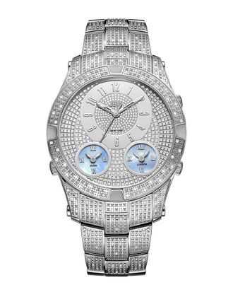 JBW Jbw Mens Jet Setter Iii Diamond & Crystal Watch