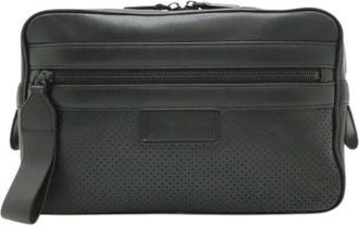 Bottega Veneta Pre-owned Sling bag - Heren - Vintage Heuptassen - Zwart - ONE Size - Leer - Vintage