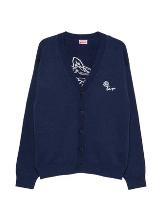Kenzo geborduurd vest met bloemen