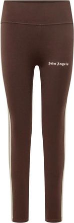 Palm Angels Logo Track Leggings - Dames - Leggings - Bruin - M - Broeken