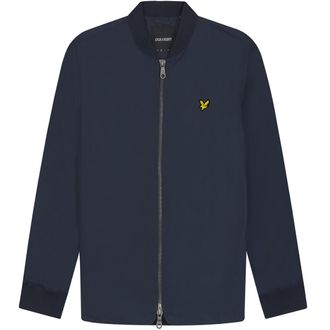 Lyle & Scott Marineblauw bomberjack met Lyle & Scott-merk