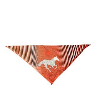 Herm&egrave;s Pre-owned Hermes Triangular H Au Galop Silk Scarf Ladies U862C91HMXMKFIYE