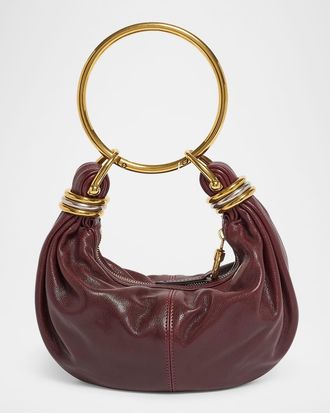 Chloé Brarcelet Mini Top-Handle Bag in Grained Leather