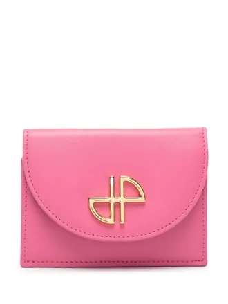 Patou JP leather wallet - women - Calf Leather - One Size - Pink