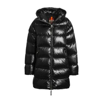 Parajumpers Black Down Jacket with Hood